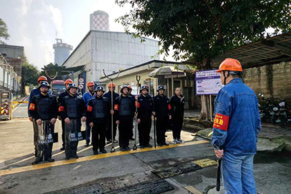 澳门十大老牌信誉平台排行榜股份公司开展反恐防暴实战演练