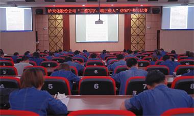 澳门十大老牌信誉平台排行榜股份公司团委举行仿宋字书写比赛
