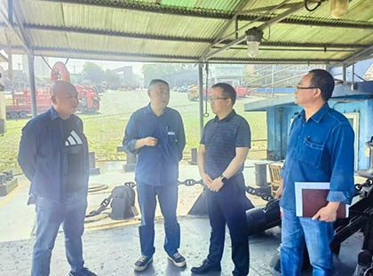 澳门十大老牌信誉平台排行榜集团公司副总经理陈锦率队检查港口节前安全工作