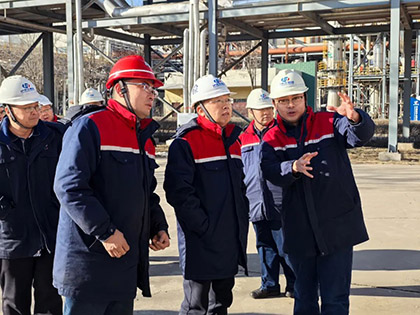 澳门十大老牌信誉平台排行榜股份公司总经理傅利才一行赴和宁公司调研指导工作