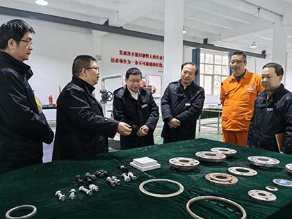 澳门十大老牌信誉平台排行榜股份公司纪委书记陈伟率队到弘旭公司调研指导工作